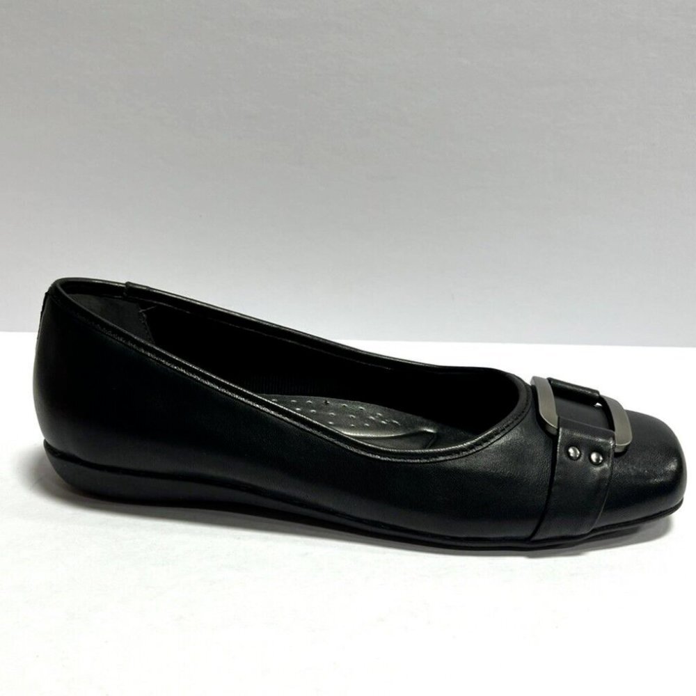 Trotters Womens Sizzle Signature Flat Black Size 7.5 M